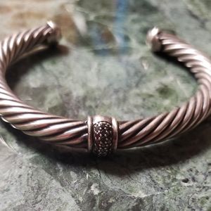 David Yurman Black Diamond 7mm Station Bracelet